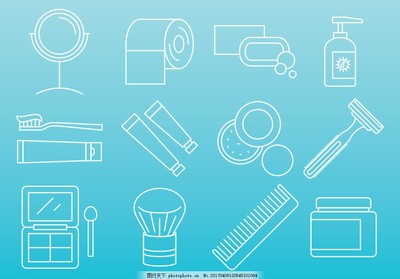 卫生用品与化妆品图标的视觉语言